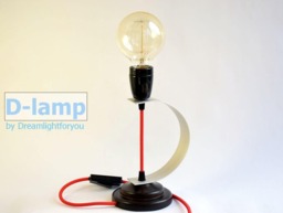Wooden Table Lamp Handmade Desk Made Of Wood & Aircraft Aluminum D-Lamp Table Light Bedside Industrial