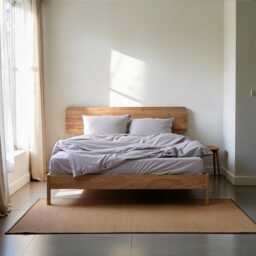 Norwich Handmade Oak Bed Frame Scandinavian Design, Minimalist Bedroom - thumbnail 2