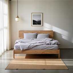 Norwich Handmade Oak Bed Frame Scandinavian Design, Minimalist Bedroom - thumbnail 4