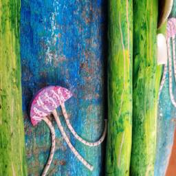 Home Decoration, Handmade, Wall Decorations, Recycled Art, Animal Fish Wooden Fish, Sea Decorations - thumbnail 2