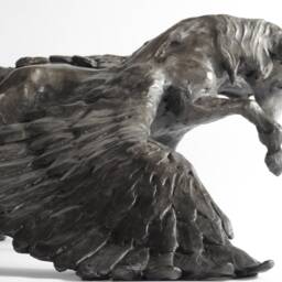 Bronze Pegasus Sculpture Winged Horse Metal Art By Kindrie Grove - thumbnail 3
