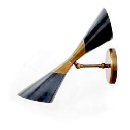 Handmade Mid Century Modern Brass Wall Sconce, Bedside Reading Light - thumbnail 2