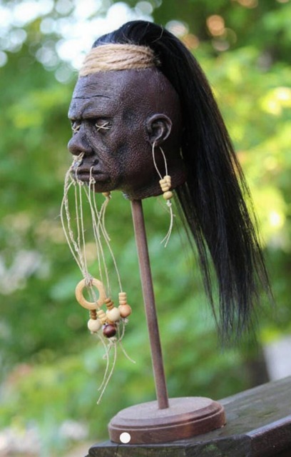 Shrunken Head Tribal Replica - image 1