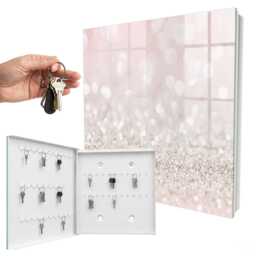 Romantic Bokeh Glow Key Cabinet For Home, Pink Industrial Box, Modern Backgrounds & Patterns, Lovers Of Elegance Romanticism - thumbnail 2