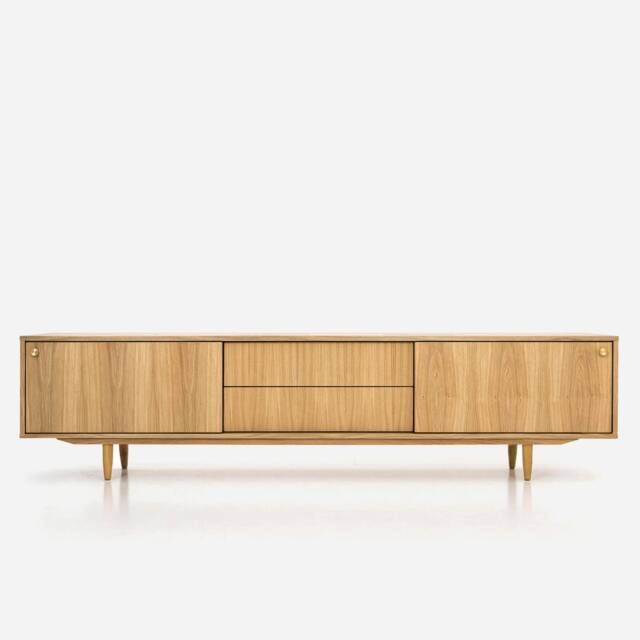 Mid-Century Sideboard, Dresser, Commode, Credenza Made Of Oak Vaneer - Livlo D-S01 - image 1