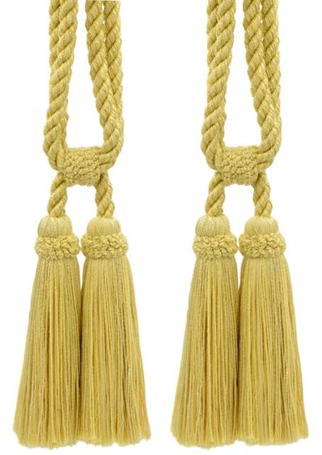 "D??copro Double Tassel Curtain & Drapery Tieback, Length 5 1/2"" - 14cm, Spread 27" - image 1