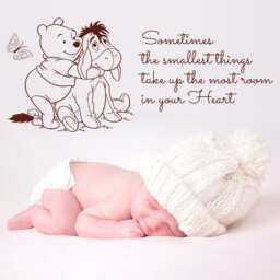 Winnie The Pooh Smallest Things Wall Sticker Quote Kids Boys Girl Bedroom Baby Nursery Decoration - thumbnail 3