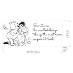 Winnie The Pooh Smallest Things Wall Sticker Quote Kids Boys Girl Bedroom Baby Nursery Decoration - thumbnail 2