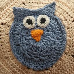 Owl Baby Blanket/Lap Afghan Girl Crib Boy - thumbnail 2