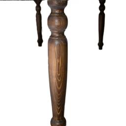 Hand Carved Solid Wood Dining Table Rustic Farmhouse Style - thumbnail 4