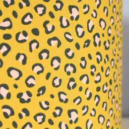 Leopard Print Fabric Lampshade, Gold Lining Option, 20cm To 45cm ?? Anim Light Shade, Handmade By Vivid Shades - thumbnail 2