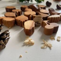 Wooden Food Toys Fruits & Vegetables Play Food Set Montessori Materials Waldorf Toys - thumbnail 4