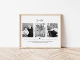 Grandpa A4 Unframed Personalised Print/Papa Photo Grandad Definition Prints Family Gift Birthday - thumbnail 1