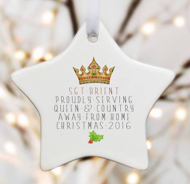 Military Army Navy Air Force Christmas Decoration - Away For Christmas
