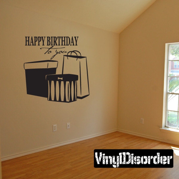 Happy Birthday To You - Vinyl Wall Decal Quotes Sticker Ce044Happyviiiet - image 1