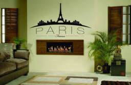 Paris Skyline Wall Decal Eiffel Tower Vinyl Sticker 2764 - thumbnail 1
