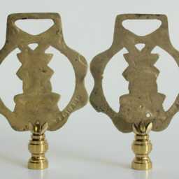 Brass Windmill Lamp Finials On Shiny Hardware - A Single Finial Or Matching Pair - thumbnail 4