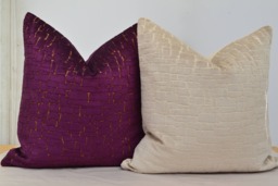 Cream Velvet Throw Pillow Cover Mosaic Pattern Pebble Cover, Beige Cover