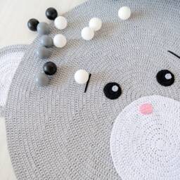 Kids Mat Baby Carpet Carpet For Kids Nursery Rug Rug Crochet Bear Teddy Room - thumbnail 3