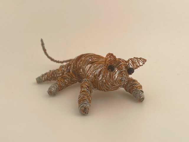 Ginger Tabby Cat Statue, Lover Gift - image 1