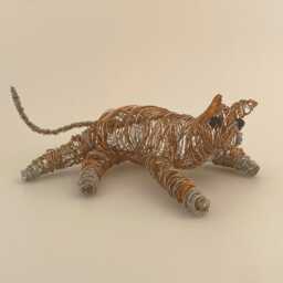 Ginger Tabby Cat Statue, Lover Gift - thumbnail 2
