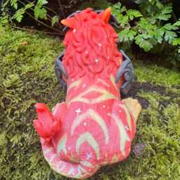 Red Ghost Of The Pridemother Feral Druid 17cm 3D Printed Figure - thumbnail 4