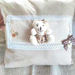 Baby Blanket Pillow Set With Bear - thumbnail 3