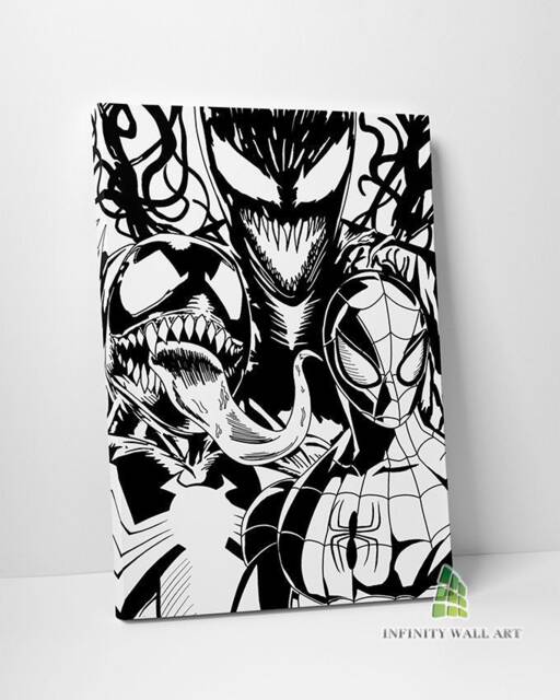Spiderman Venom Comic Canvas Art Wall Print Children Kids Picture Home Decor -C608 - image 1