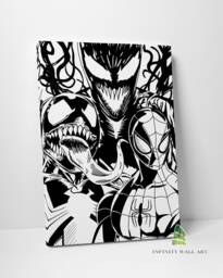 Spiderman Venom Comic Canvas Art Wall Print Children Kids Picture Home Decor -C608 - thumbnail 1