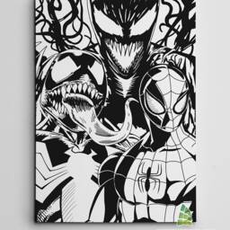 Spiderman Venom Comic Canvas Art Wall Print Children Kids Picture Home Decor -C608 - thumbnail 2