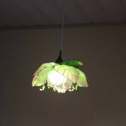 Apple Tree Flower Chandelier Pendant Ceiling Lamp, Soft Romantic Lampshade - thumbnail 4
