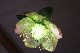 Apple Tree Flower Chandelier Pendant Ceiling Lamp, Soft Romantic Lampshade