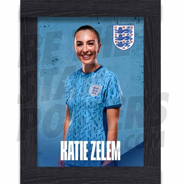 Lionesses Zelem 23/24 Away Headshot Poster - Officially Licensed Product A4/A3 Framed Options - image 1