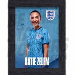 Lionesses Zelem 23/24 Away Headshot Poster - Officially Licensed Product A4/A3 Framed Options - thumbnail 1