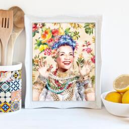 Carmen Miranda - Portrait Illustration Art Print Kitchen Home Decor - thumbnail 3