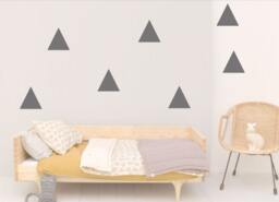Triangles Wall Decal, Vinyl Sticker, Large Removable Stickers, Geometric Pattern Decals - thumbnail 1
