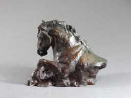 "Hand Cast Bronze Horse Sculpture ""Equus Rising" - thumbnail 1