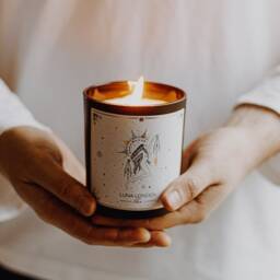 Libra Scented Candle - Zodiac Horoscope Spiritual Gifts For Her Friends Cruelty Free Luxury - thumbnail 3