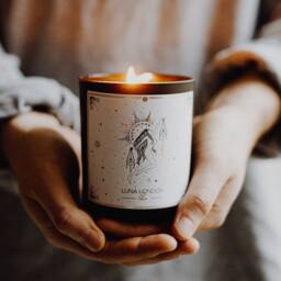 Libra Scented Candle - Zodiac Horoscope Spiritual Gifts For Her Friends Cruelty Free Luxury - thumbnail 2