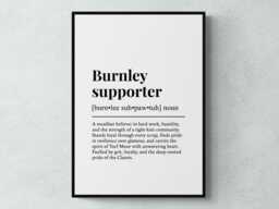 Burnley Supporter Funny Definition Sport Football Gift Wall Art Print - thumbnail 1