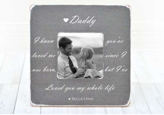 Fathers Day Gift Dad Frame, Picture Photo Daddy Gift, Frame Husband Birthday - image 1