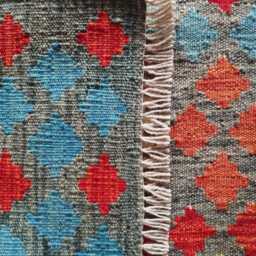Multicolour Wool Kilim Runner, Handmade Artisan Afghan Turkish Persian Qashqai Moroccan Navajo Flatweave, Natural Rug 247x68 cm - thumbnail 3