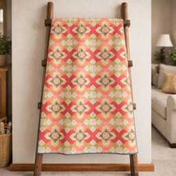 Rustic Charm Quilt Pattern - Farmhouse Patchwork Throw - Digital PDF Download - thumbnail 3