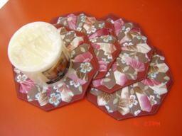 Dresden Flower Coasters & Candle Holders Set Of 4