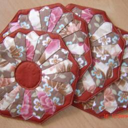 Dresden Flower Coasters & Candle Holders Set Of 4 - thumbnail 3