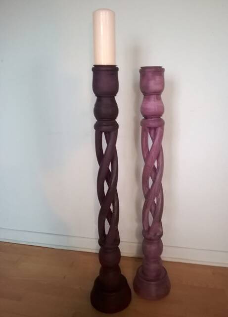 Candlestick Candle Holder Candlesticks Shabby Chic Handmade By Pimp-Factory.de - image 1
