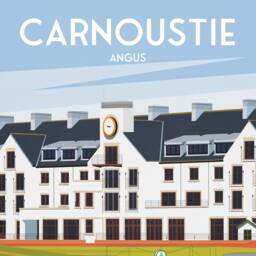 Carnoustie Print - Legendary Links Golf Course Travel Poster Angus Scotland - thumbnail 3