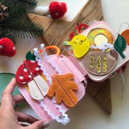 Personalised Felt Quiet Book From 6 Month To 2 Years, Educational Book, Felt Busy Book, Baby Activity Book. Activity Toys - thumbnail 3