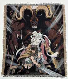 Berserk Woven Blanket Tapestry - Guts Griffith Anime Manga Decor - 50x60 Inches