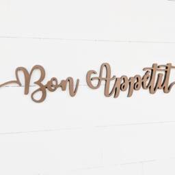 Bon App??tit Wood Cutout Sign Kitchen Wall Decor - thumbnail 4